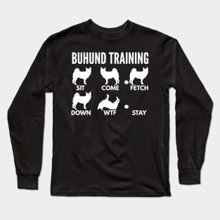 Buhund Training Norwegian Buhund Tricks Long Sleeve T-Shirt